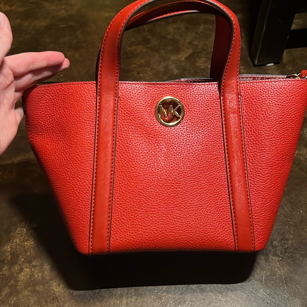 Michael Kors Red Leather Mini Bag